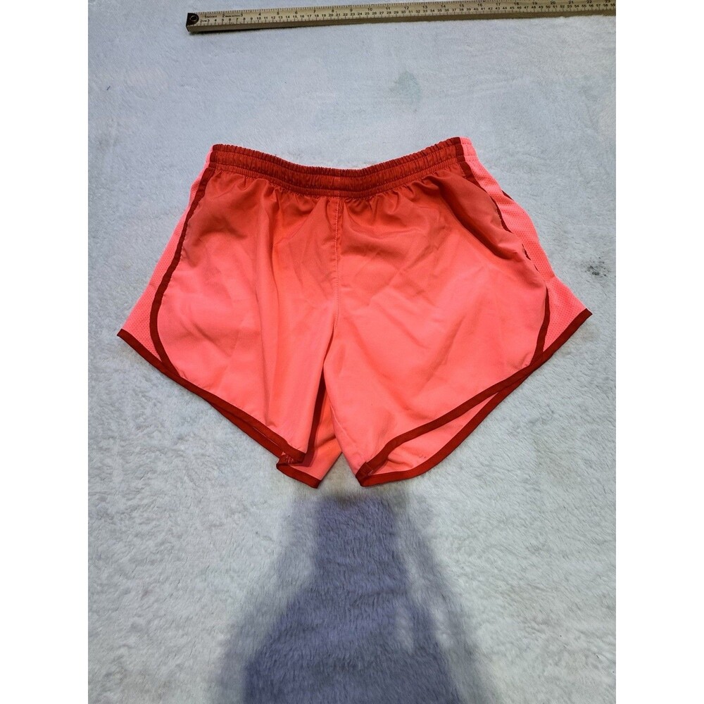 Nike Shorts Women’s Large Ombré Orange Lined Dri Fit Athletic Active Workout Run